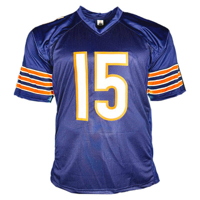 Brandon Marshall Signed Denver Blue Football Jersey (Beckett)