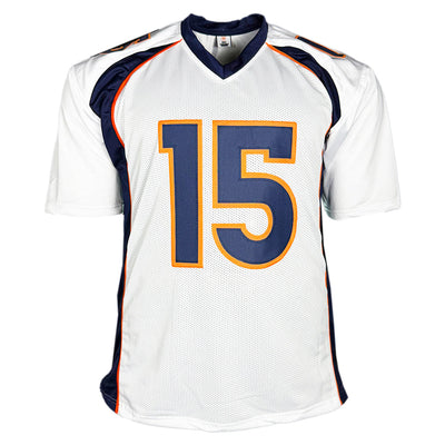 Brandon Marshall Signed Denver White Football Jersey (Beckett)