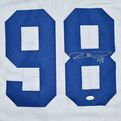 Robert Mathis Signed Indianapolis Pro White Football Jersey (JSA)