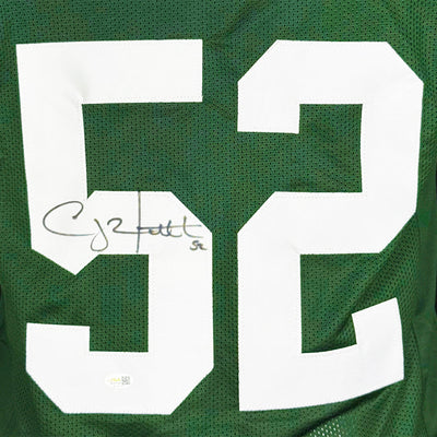 Clay Matthews Signed Green Bay Green Football Jersey (JSA)