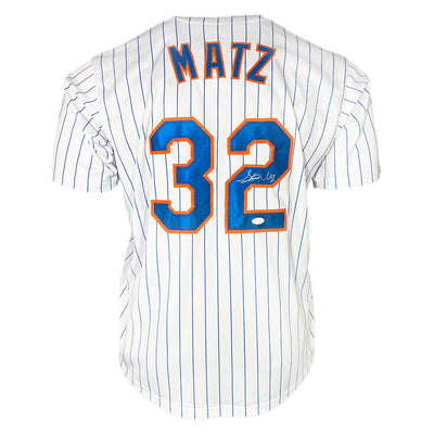 Steven Matz Signed New York Pinstripe Baseball Jersey (JSA)