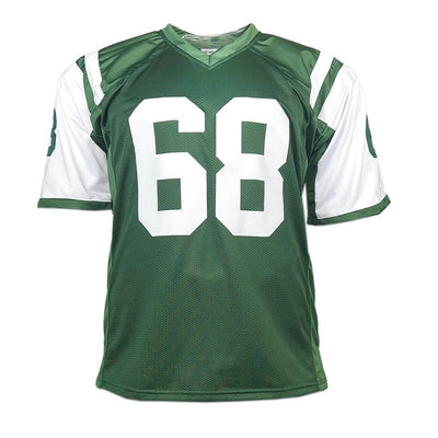 Kevin Mawae Signed HOF 2019 Inscription New York Green Football Jersey (BECKETT)