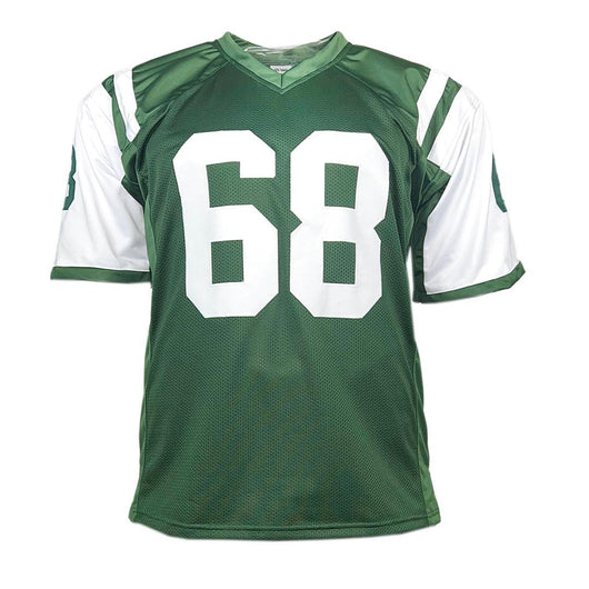 Kevin Mawae Signed HOF 2019 Inscription New York Green Football Jersey (BECKETT)