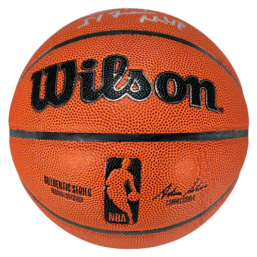 Cedric Maxwell Signed Finals MVP Inscription Wilson Authentic Series Basketball (Beckett)