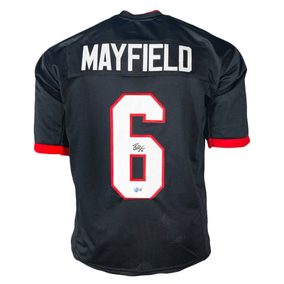 Baker Mayfield Signed Tampa Bay Black Football Jersey (Beckett)