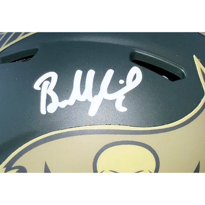 Baker Mayfield Signed Tampa Bay Buccaneers Salute 2025 Mini Football Helmet (Beckett)