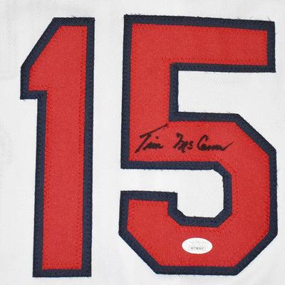 Tim McCarver Signed St Louis White Baseball Jersey (JSA)