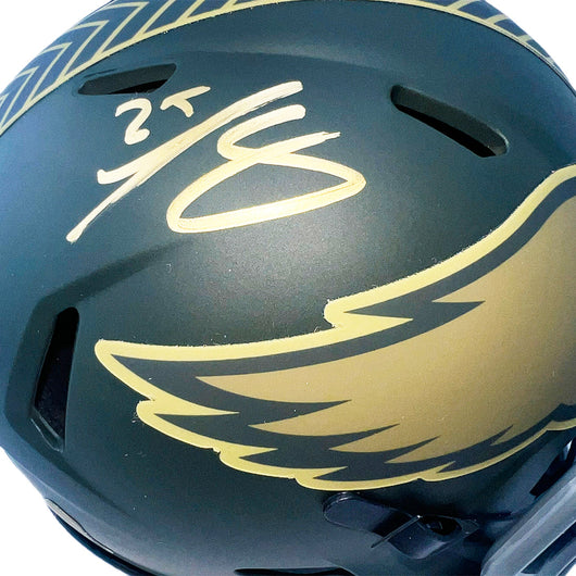 LeSean McCoy Signed Philadelphia Eagles Salute 2025 Mini Football Helmet (Beckett)