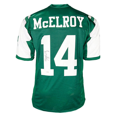 Greg McElroy Signed New York Green Football Jersey (JSA)