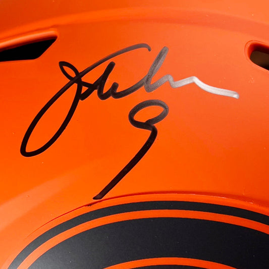 Jim McMahon Signed Chicago Bears Rave Full-Size Replica Football Helmet (Beckett)
