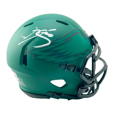 Donovan McNabb Signed Philadelphia Eagles Rave Mini Football Helmet (Beckett)
