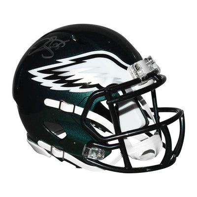 Donovan McNabb Signed Philadelphia Eagles Speed Mini Green Football Helmet (JSA)