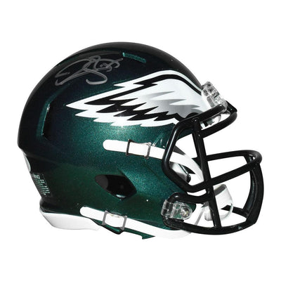 Donovan McNabb Signed Philadelphia Eagles Speed Mini Green Football Helmet (JSA)