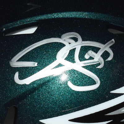 Donovan McNabb Signed Philadelphia Eagles Speed Mini Green Football Helmet (JSA)