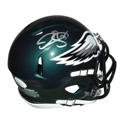 Donovan McNabb Signed Philadelphia Eagles Speed Mini Green Football Helmet (JSA)