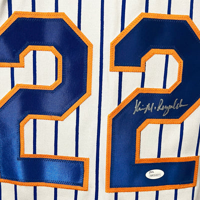Kevin McReynolds Signed New York Pinstripe Baseball Jersey (JSA)