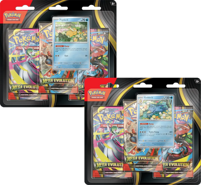 Mega Evolution 3-Pack Blister Packs & Cases
