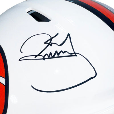Karl Mecklenburg Signed Denver Broncos Alt 2023 Speed Full-Size Replica Football Helmet (JSA)