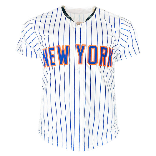 Carlos Mendoza Signed New York Pinstripe Baseball Jersey (JSA)