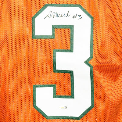 Akheem Mesidor Signed Miami College Orange Football Jersey (JSA)