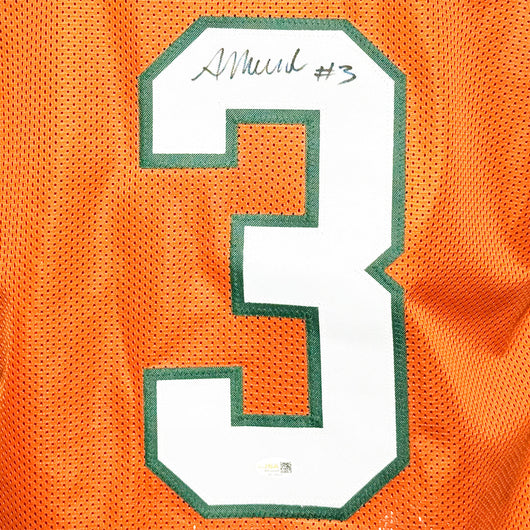 Akheem Mesidor Signed Miami College Orange Football Jersey (JSA)