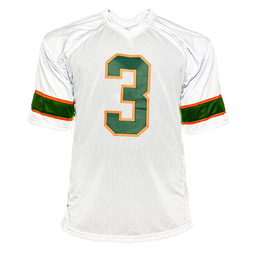 Akheem Mesidor Signed Miami College White Football Jersey (JSA)