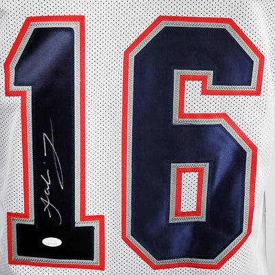 Jakobi Meyers Signed New England White Football Jersey (JSA)