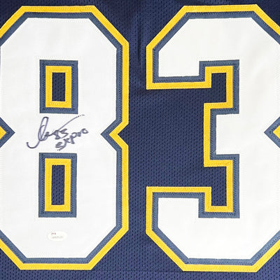 Anthony Miller Signed 5x Pro Inscription Los Angeles navy Football Jersey (JSA)