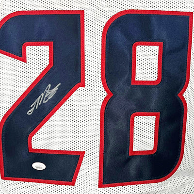 Joe Mixon Signed Houston White Football Jersey (JSA)