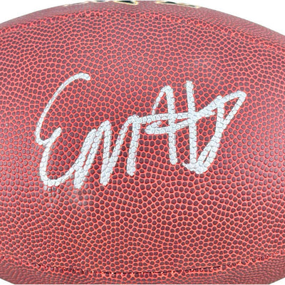 Elijah Moore Signed Wilson Official NFL Replica Football (JSA)