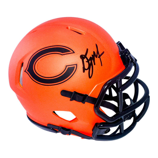 DJ Moore Signed Chicago Bears Rave Mini Football Helmet (JSA)