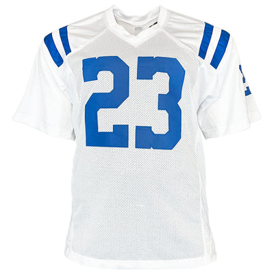 Kenny Moore II Signed Indianapolis White Football Jersey (Beckett)