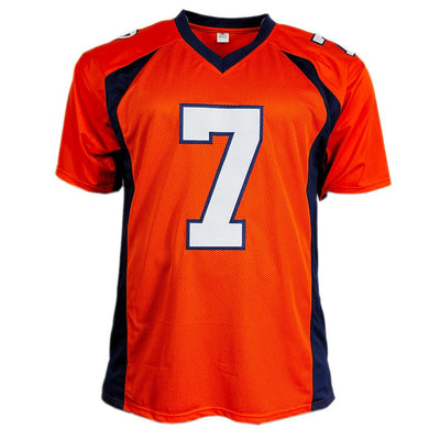 Craig Morton Signed Denver Modern Orange Football Jersey (JSA)