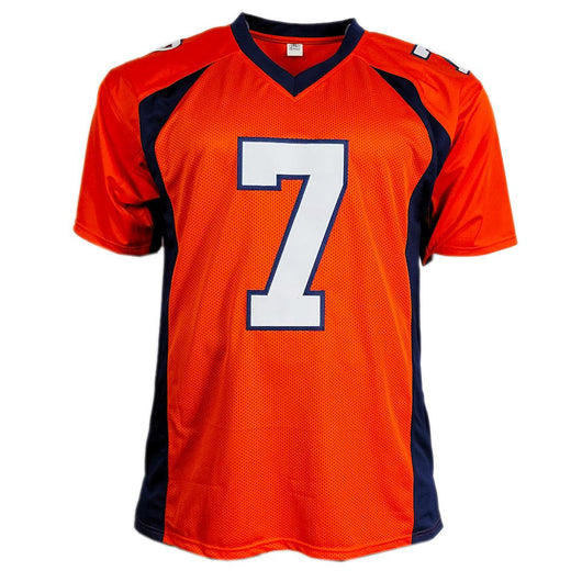 Craig Morton Signed Denver Modern Orange Football Jersey (JSA)