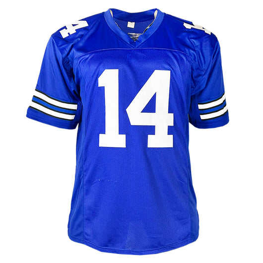 Craig Morton Signed Dallas Pro Royal Blue Football Jersey (JSA)