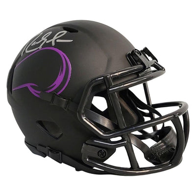 Randy Moss Signed Minnesota Vikings Eclipse Speed Mini Football Helmet (Beckett)