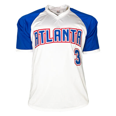 Dale Murphy Signed NL MVP 82,83 Inscription Atlanta Throwback White Baseball Jersey (JSA)