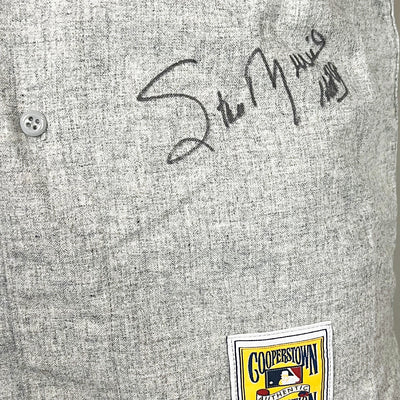 Stan Musial Signed HOF 69 Inscription Authentic St. Louis Cardinals Grey Mitchell & Ness Baseball Jersey (PSA)