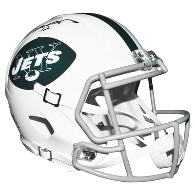 Joe Namath Signed And Inscribed Number 12 Inscription Helmet Authentic Jets Full Size Speed Helmet (JSA Witnessed)