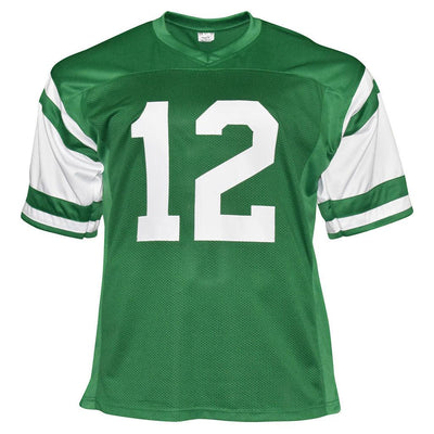 Joe Namath Signed Jersey Jets Green Custom Jersey (BAS Witnessed)