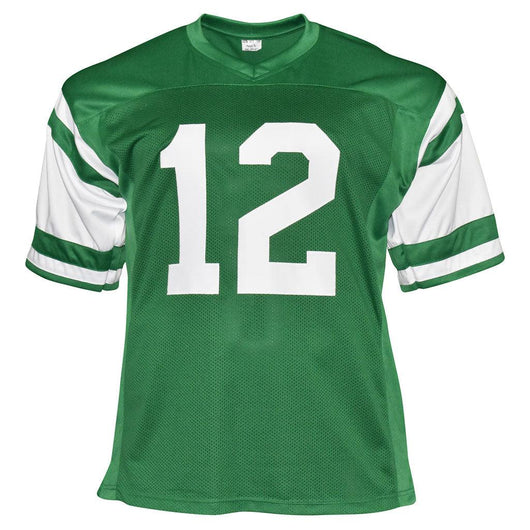 Joe Namath Signed Jersey Jets Green Custom Jersey (BAS Witnessed)