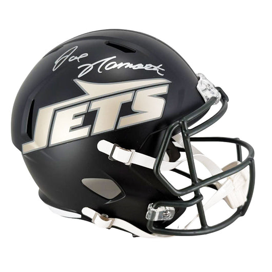 Joe Namath Signed New York Jets Rivalries Speed Full-Size Replica Football Helmet (PSA)