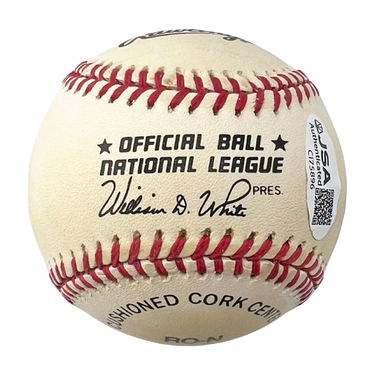 Don Newcombe Signed Rawlings Official Major League Baseball (JSA)