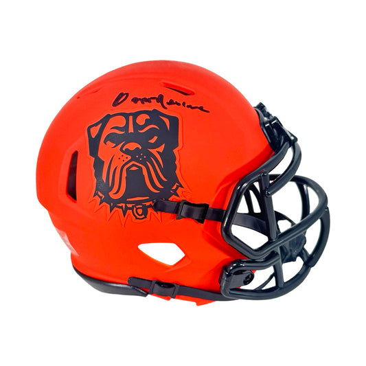 Ozzie Newsome Signed Cleveland Browns Rave Mini Football Helmet (JSA)