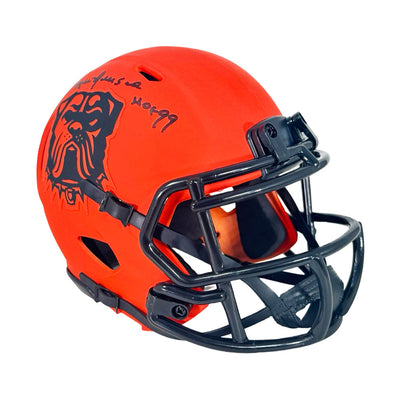 Ozzie Newsome Signed HOF 99 Inscription Cleveland Browns Rave Mini Football Helmet (JSA)