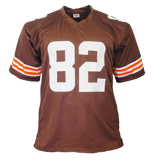 Ozzie Newsome Signed HOF 99 Inscription Cleveland Brown Football Jersey (JSA)