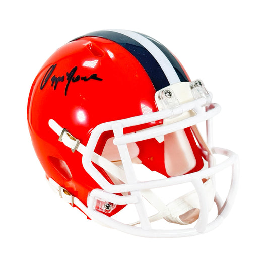 Ozzie Newsome Signed Cleveland Browns Throwback 75-05 Speed Mini Football Helmet (JSA)