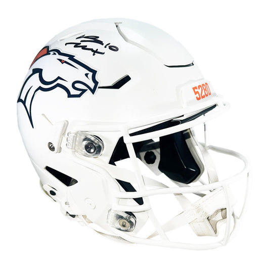 Bo Nix Signed Denver Broncos Alt 2024 SpeedFlex Full-Size Replica Football Helmet (Beckett)