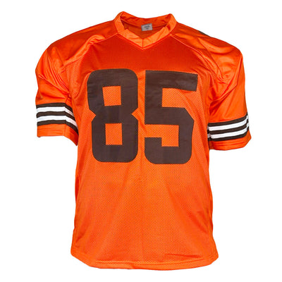 David Njoku Signed Cleveland Inverted Orange Football Jersey (Beckett)