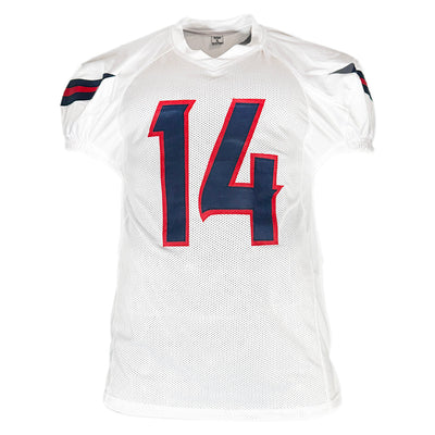 Jaylin Noel Signed Houston White Game Style Football Jersey (JSA)